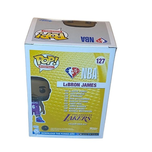 Funko Pop! Basketball: Los Angeles Lakers - LeBron James Vinyl Figure - Picture 4 of 5